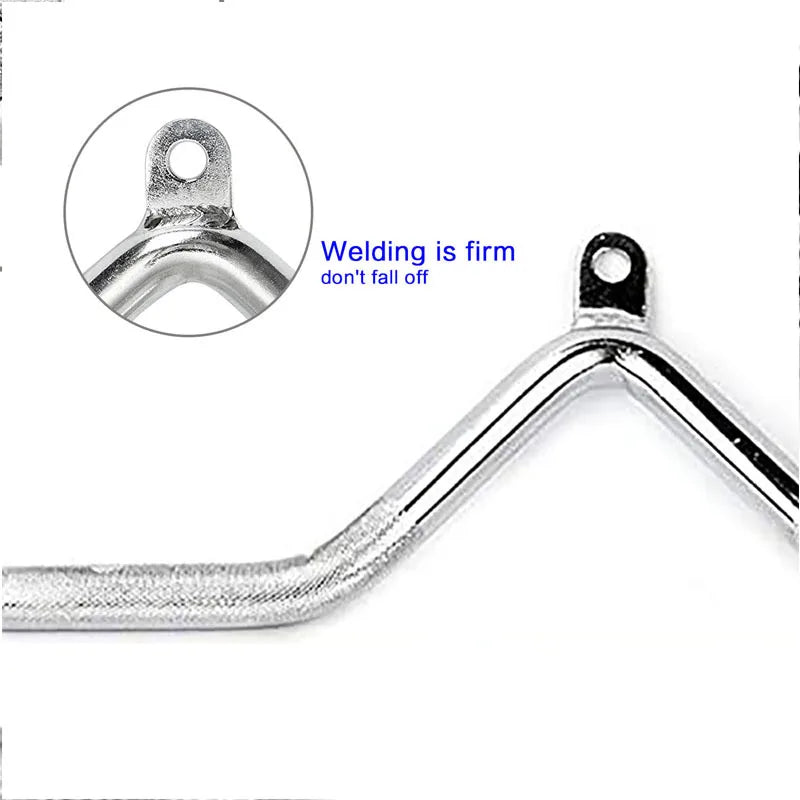 Chrome Lat Pull Down Bar & Tricep Rope