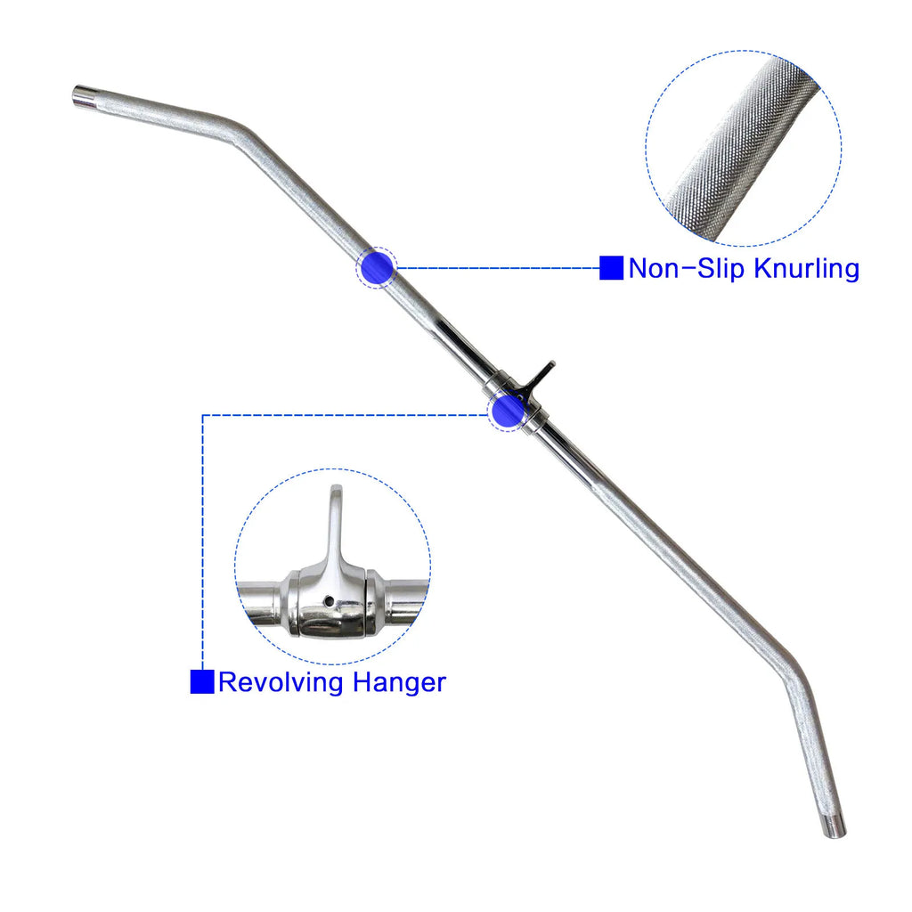 Chrome Lat Pull Down Bar & Tricep Rope