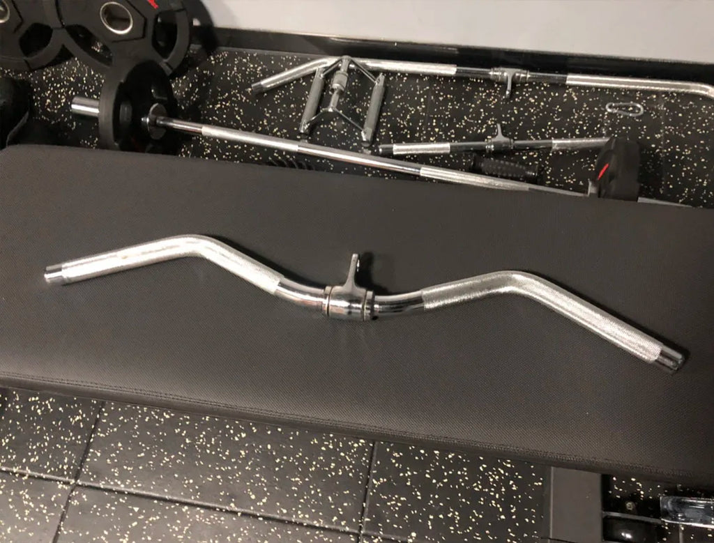 Chrome Lat Pull Down Bar & Tricep Rope