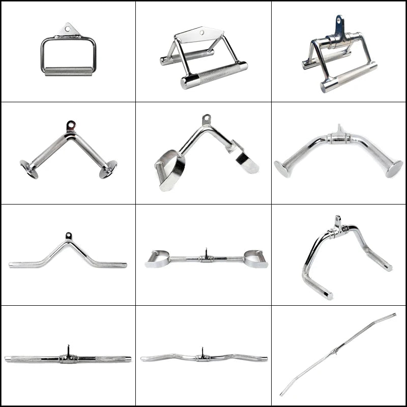 Chrome Lat Pull Down Bar & Tricep Rope