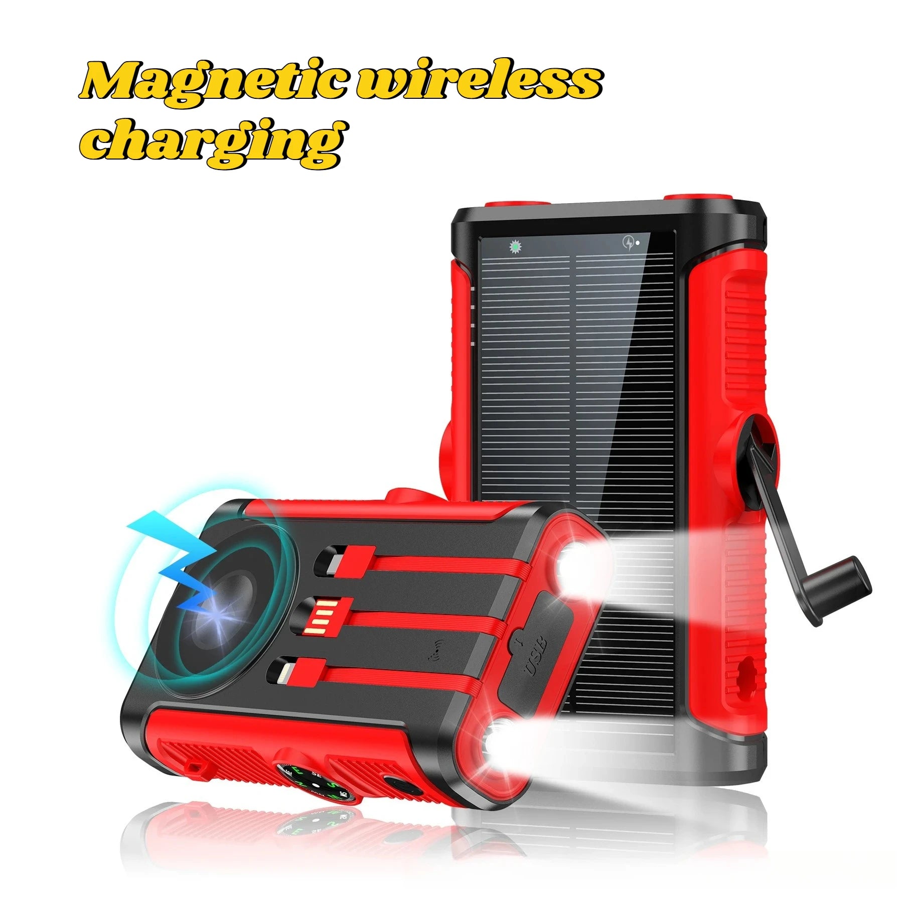 Solar Power Bank 20000mAh 22.5W – Hand Crank