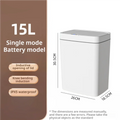15L Smart Sensor Trash Can with Auto Bagging