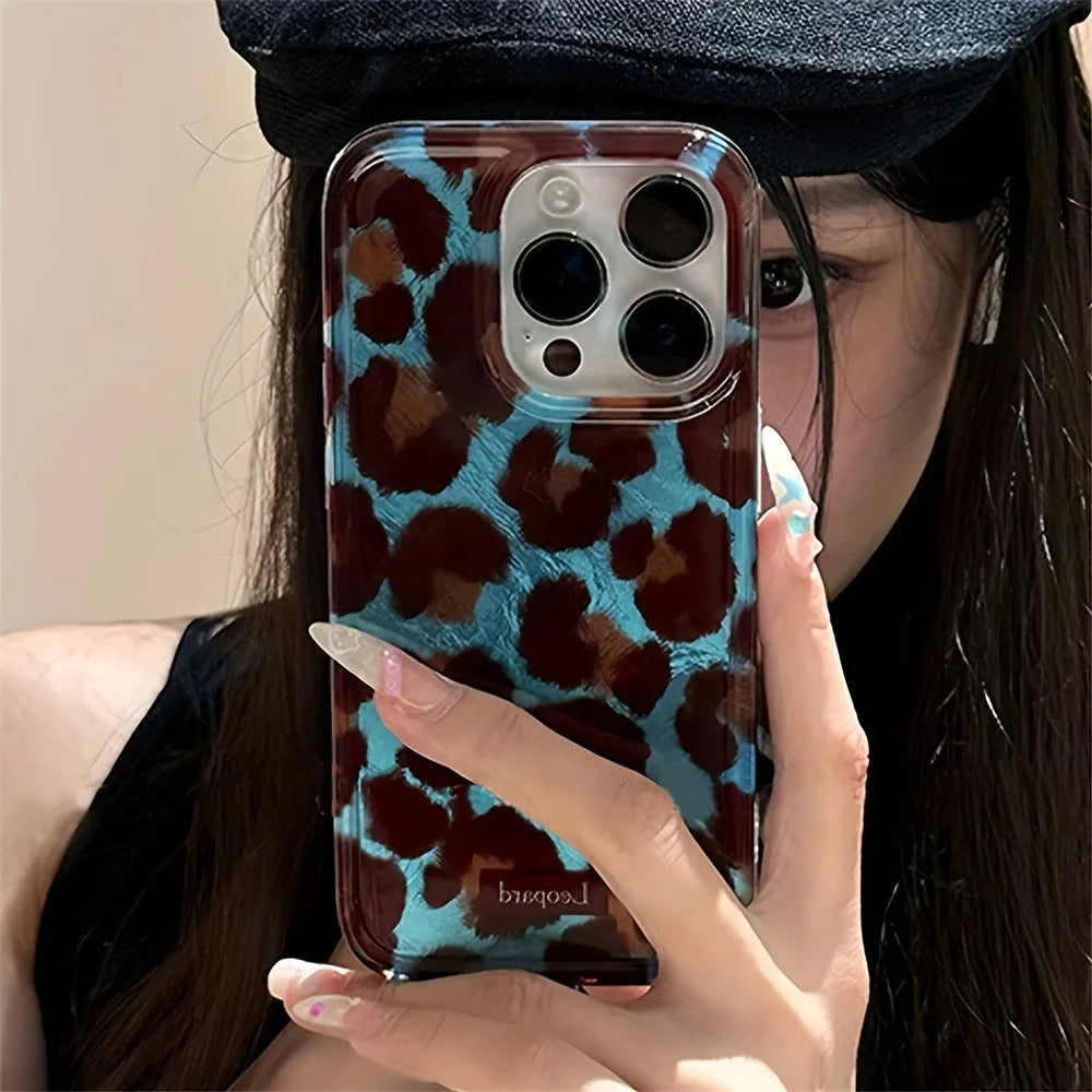 Leopard Print Soft Case – Multi iPhone