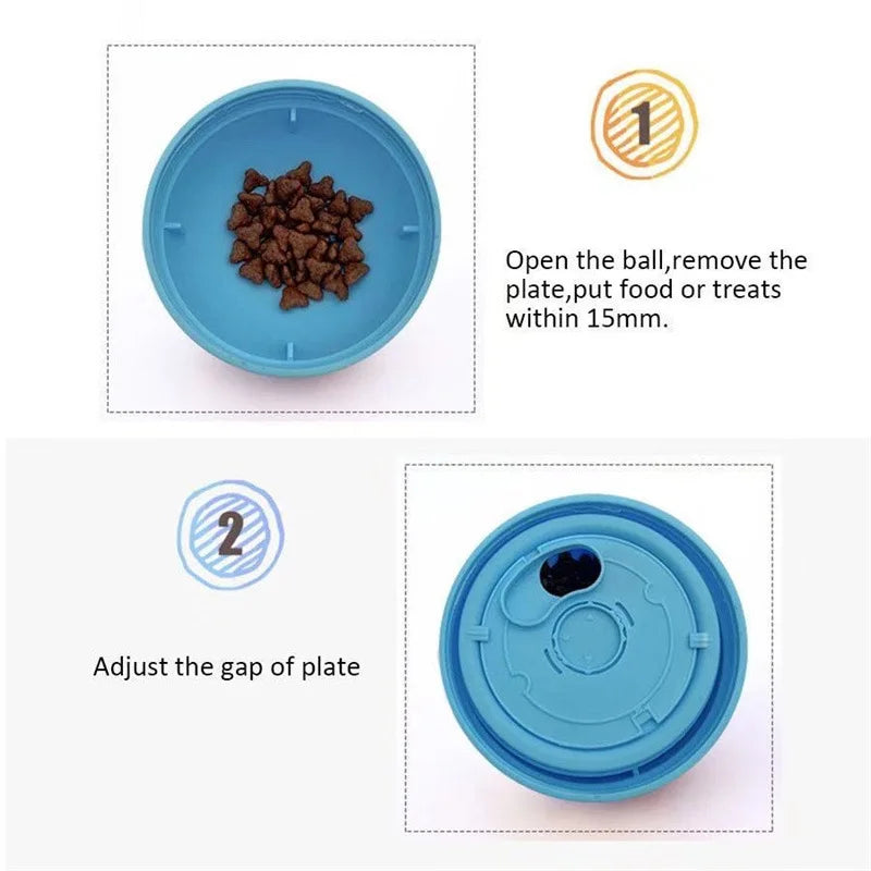 Slow Feeder Treat Dispenser Ball for Pets