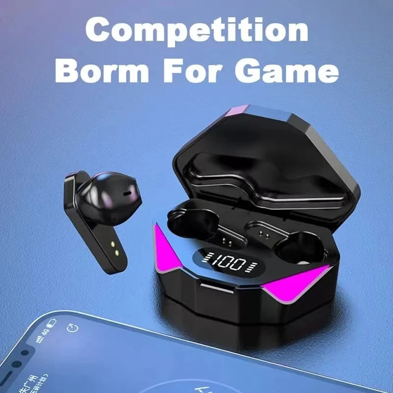 X15 Gaming TWS Earbuds Noise Cancelling LED