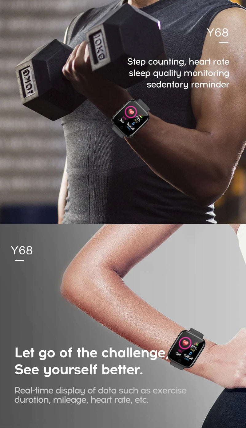 Smart Watch – Bluetooth Fitness & Sleep Monitor