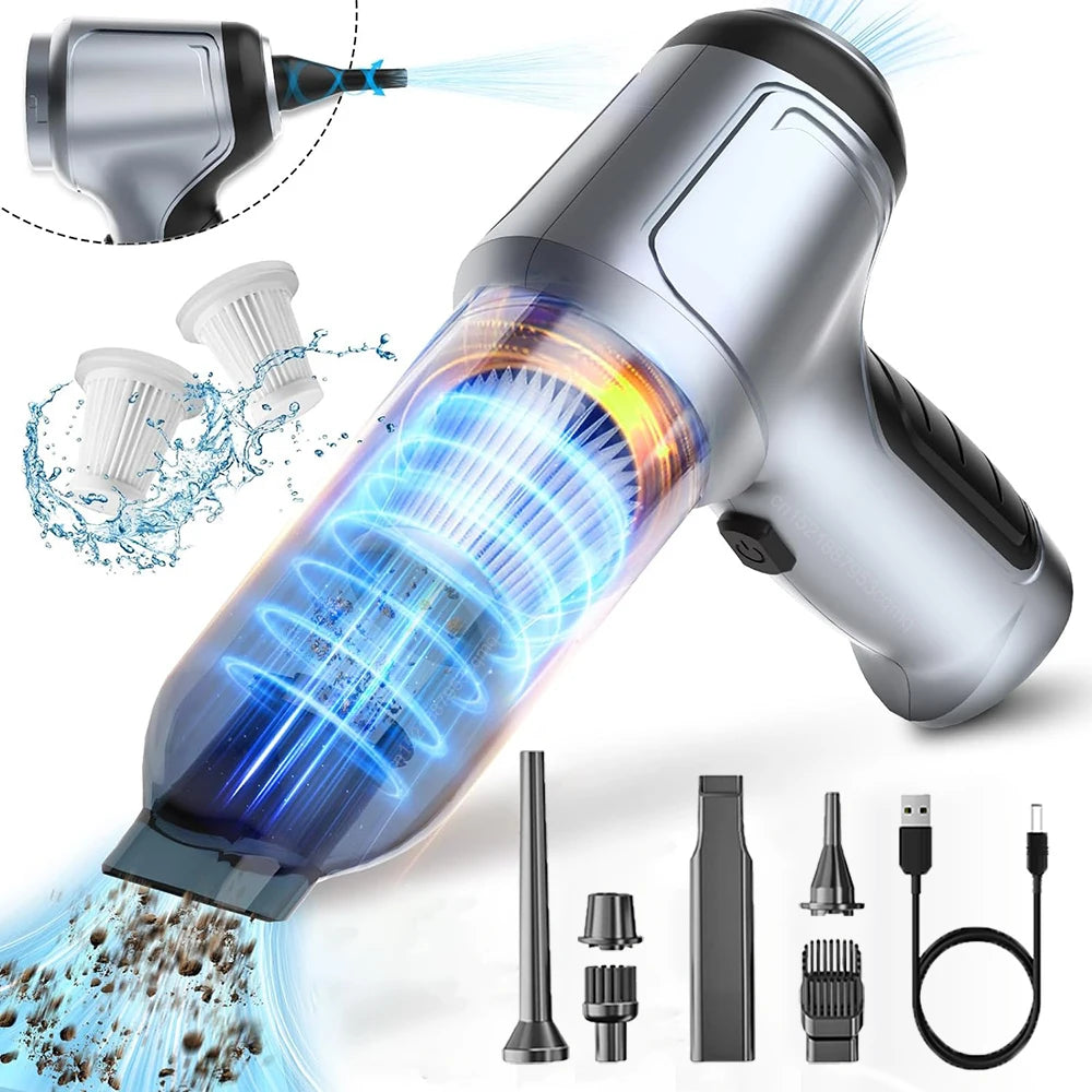 High-Power Wireless Car Vacuum – 95000Pa