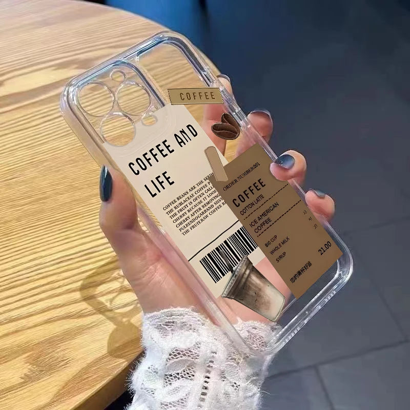 Coffee Print Case – Multi iPhone