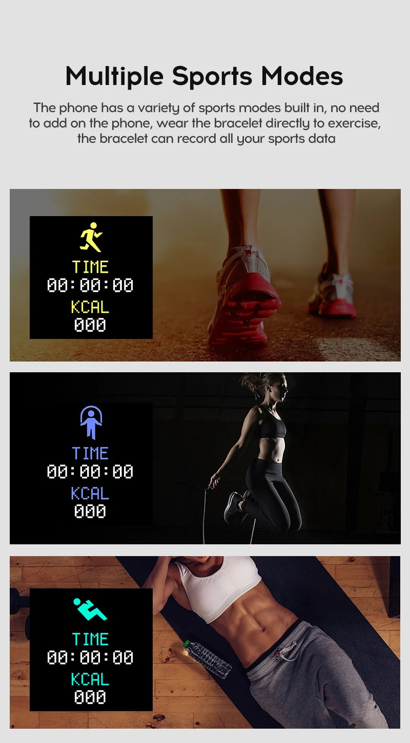 Smart Watch – Bluetooth Fitness & Sleep Monitor