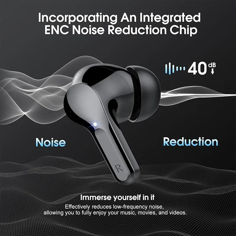 BT5.3 HiFi ENC Earbuds 48H LED IP7 Waterproof