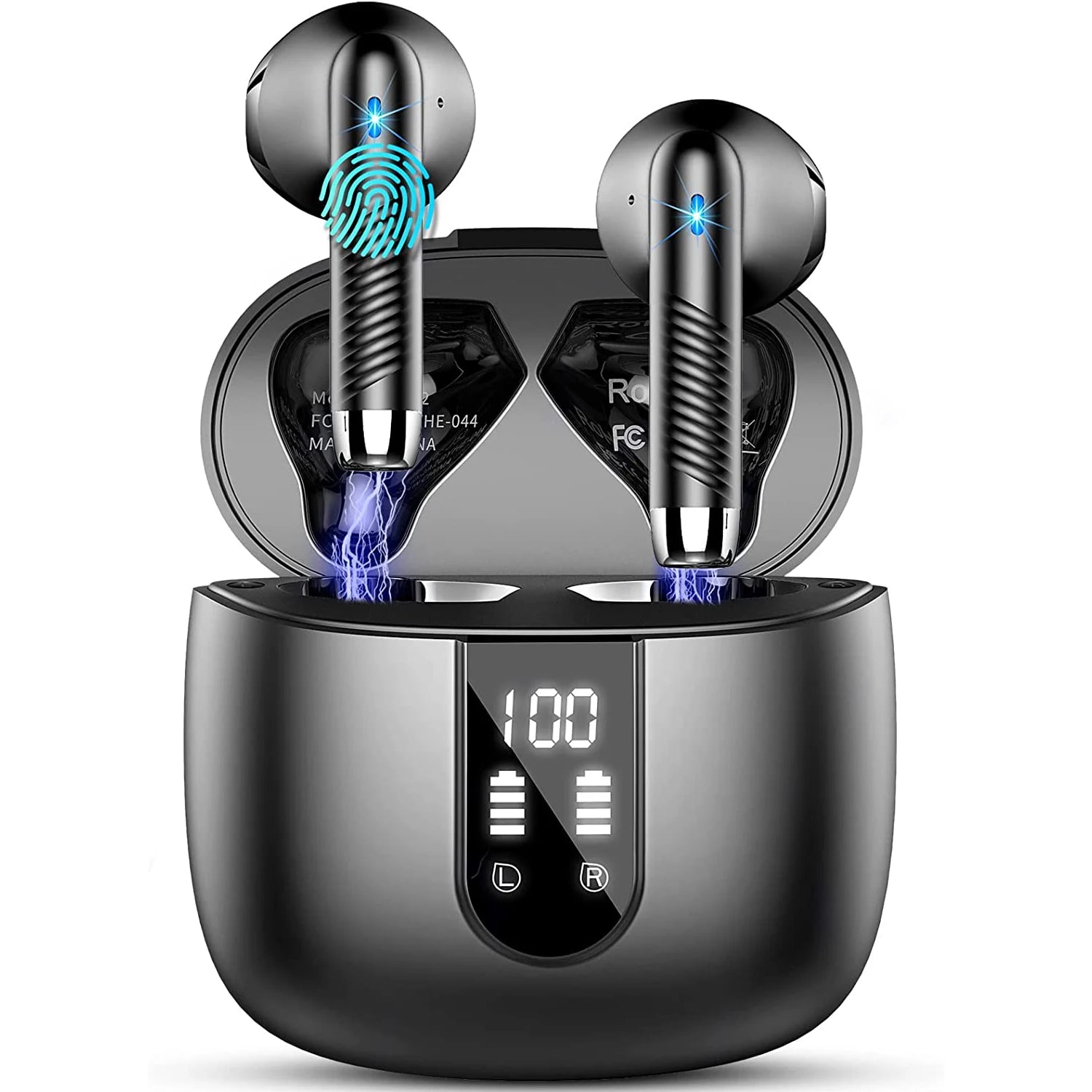 HE050A BT5.3 ENC Earbuds 40H LED IP7 Waterproof
