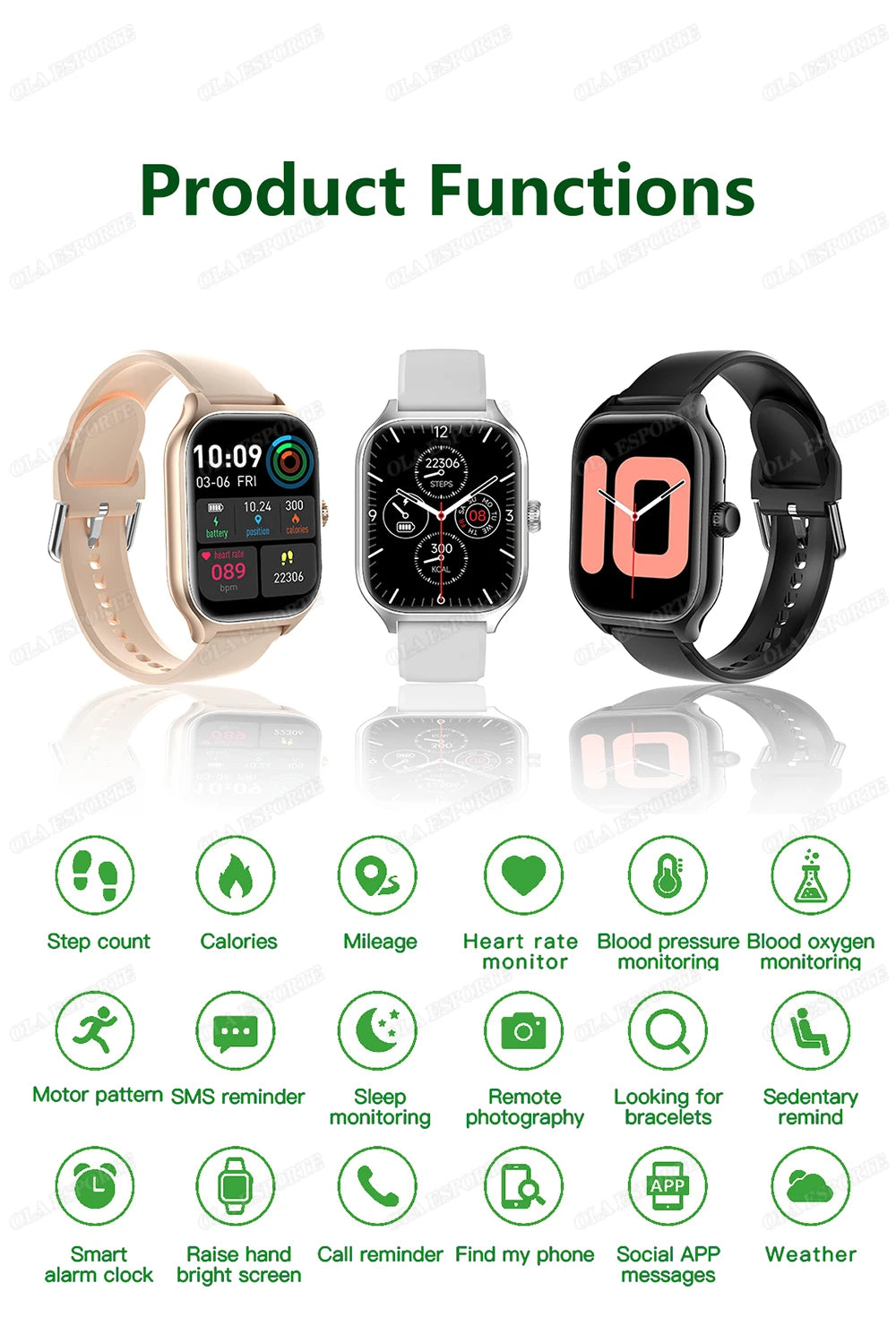 Smart Watch 2.01" HD – Bluetooth Call & Sports