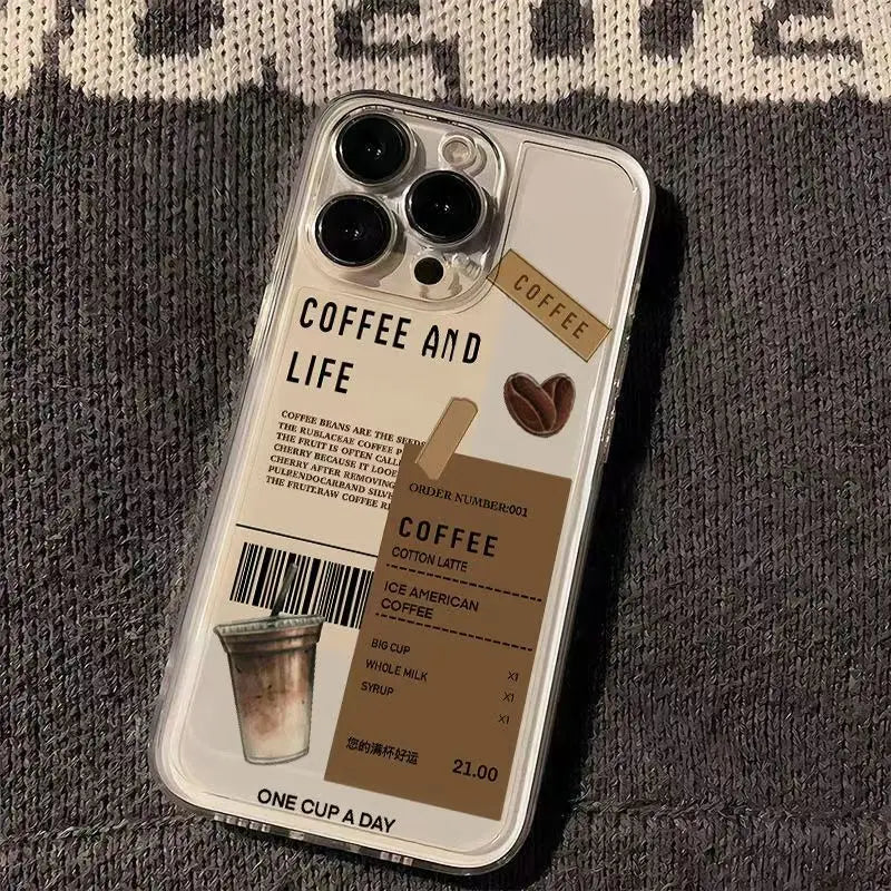 Coffee Print Case – Multi iPhone