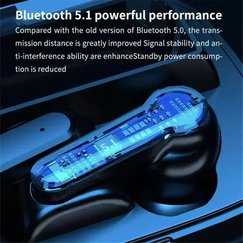 Touch Control TWS Earbuds LED Display Waterproof