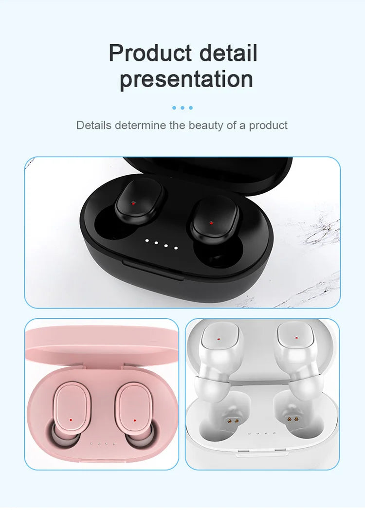 TWS Bluetooth Earbuds with Charging Case