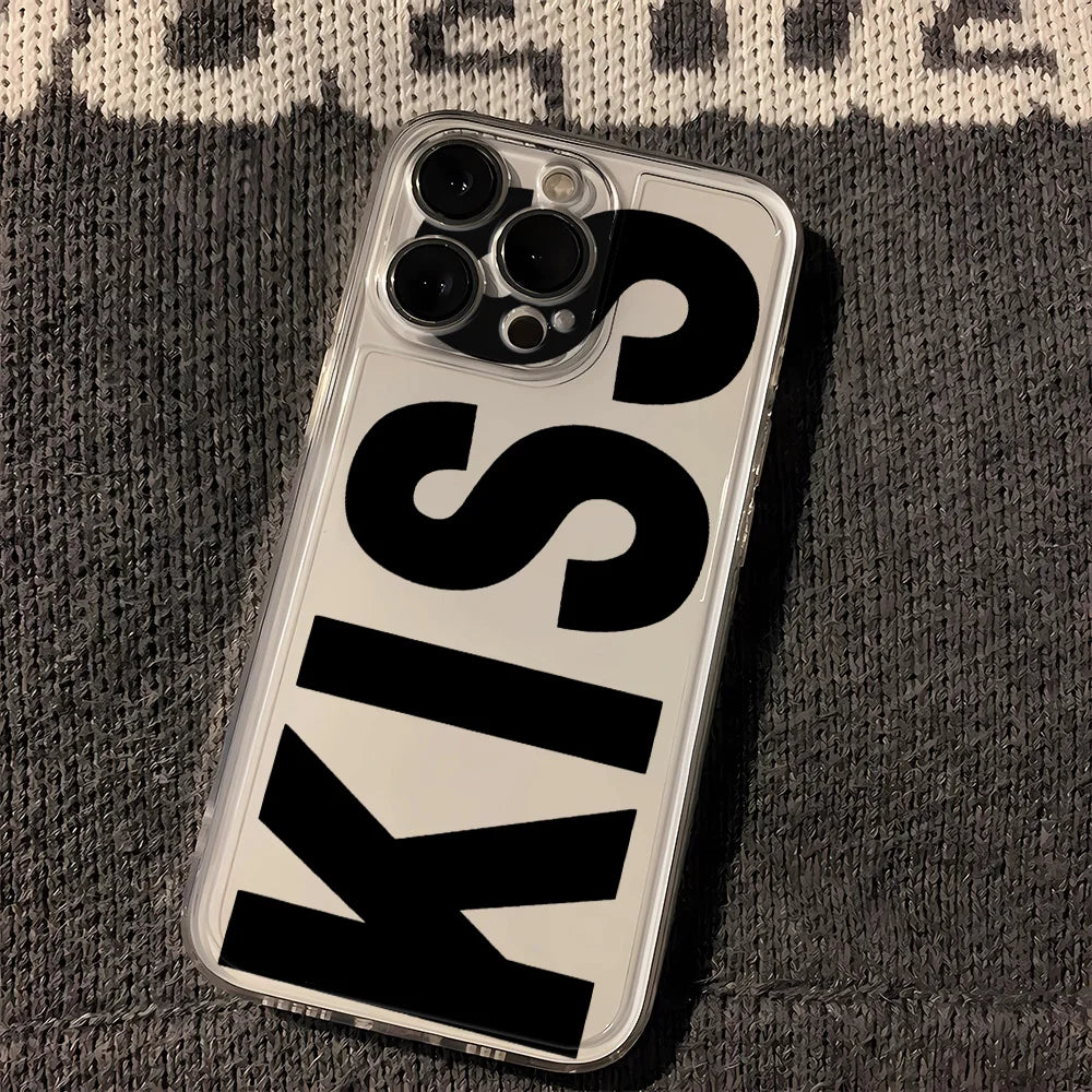 Kiss Print Silicone Case – Multi iPhone