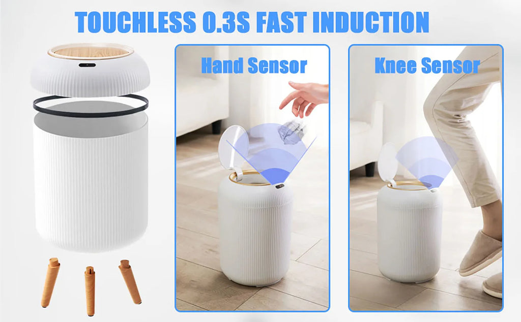 Motion Sensor Touchless Trash Can