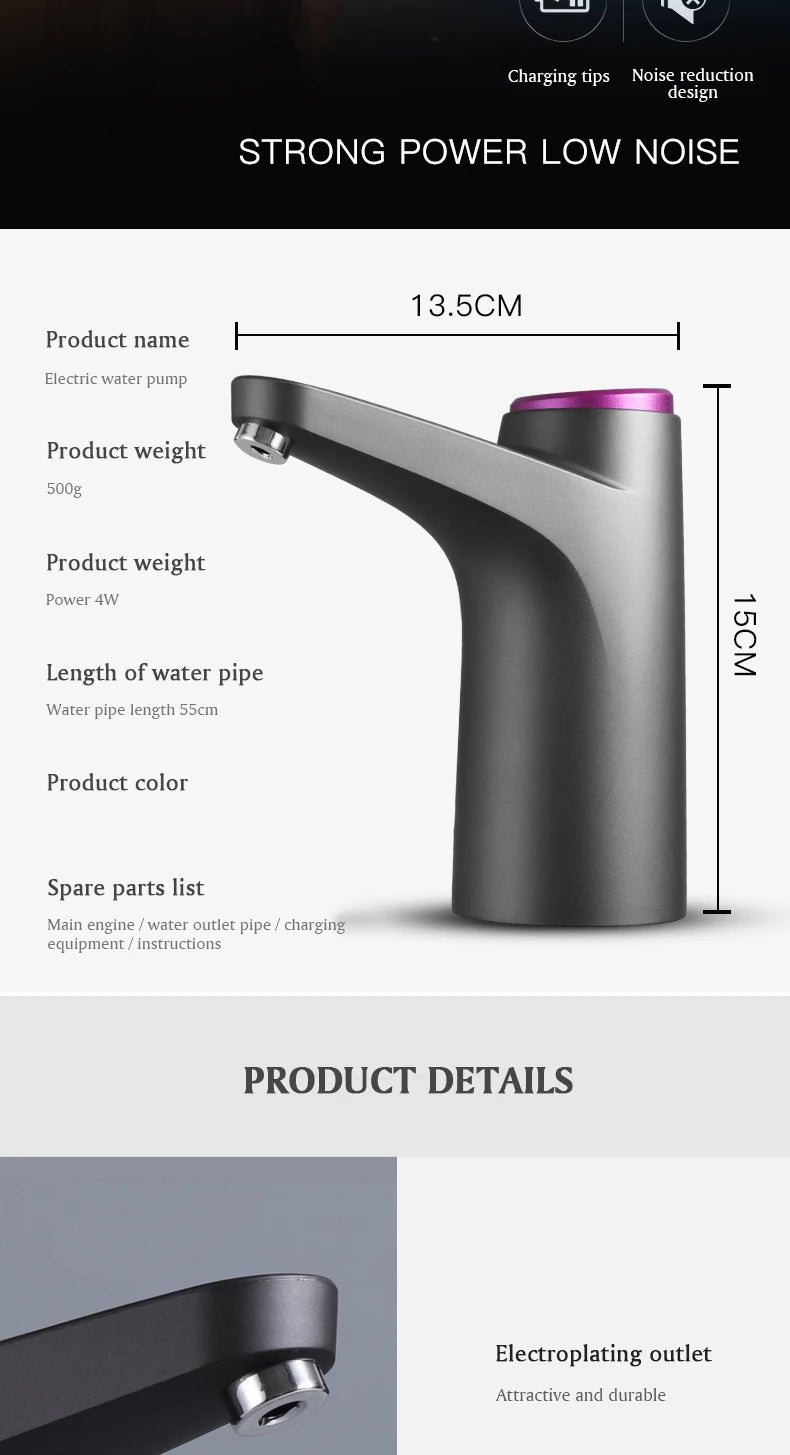 Electric Water Bottle Pump Dispenser