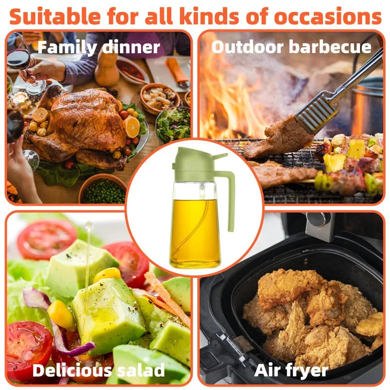 2-in-1 Pour & Spray Oil Bottle