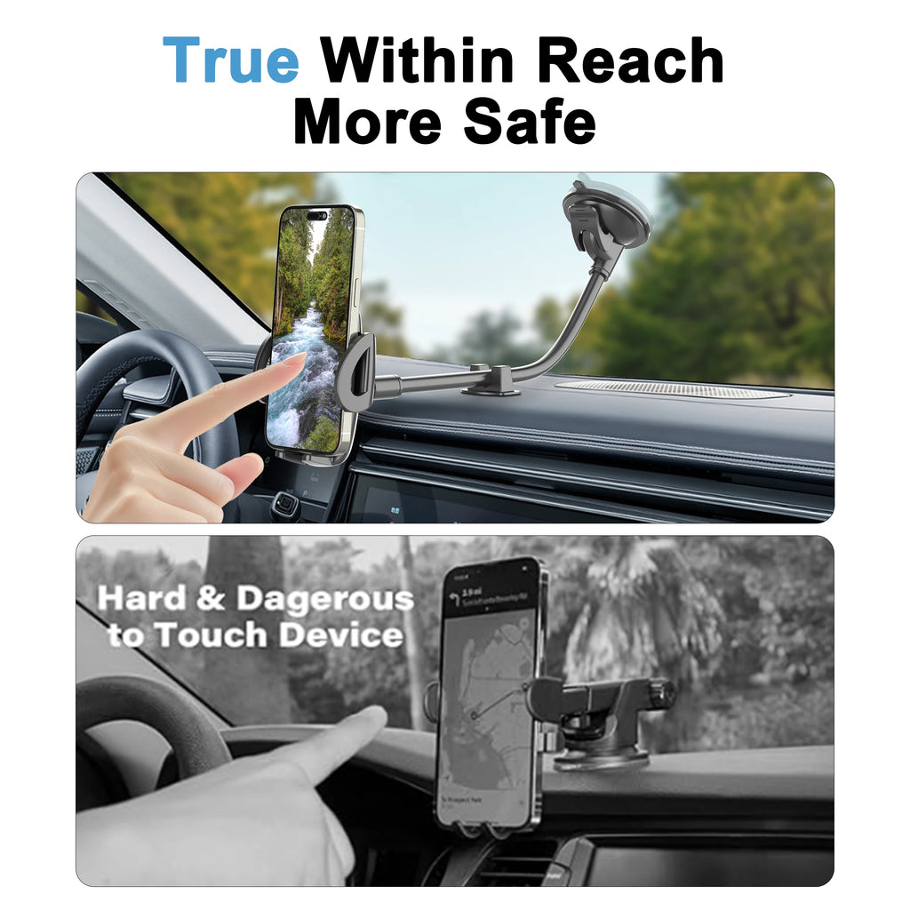 Gooseneck Car Phone Mount