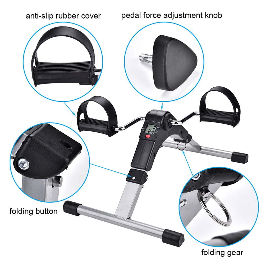 Folding Indoor Cycling Pedal Trainer