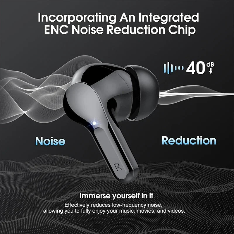 BT5.3 HiFi ENC Earbuds 48H LED IP7 Waterproof