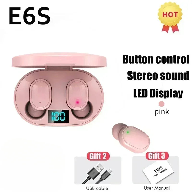 E6S Noise Cancelling TWS Earbuds with Mic