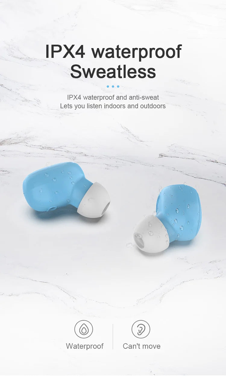 A6S TWS Sport Stereo Earbuds for iPhone Huawei