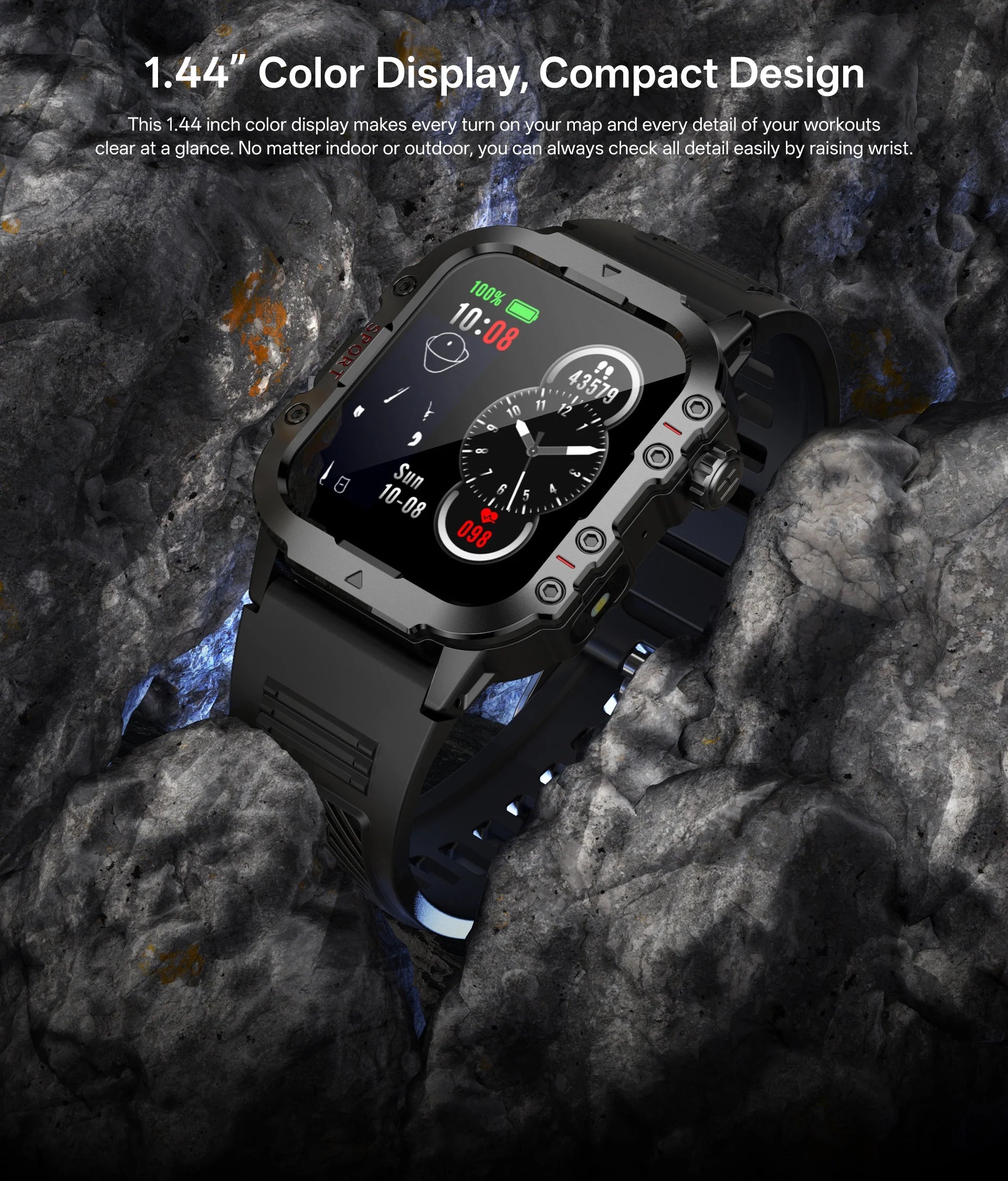 Smart Watch 1.44" – Bluetooth Call & Health