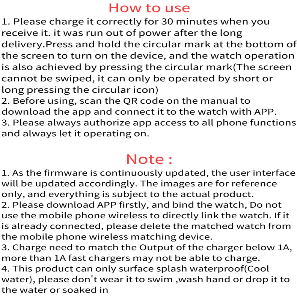 Smart Watch – Bluetooth Fitness & Sleep Monitor