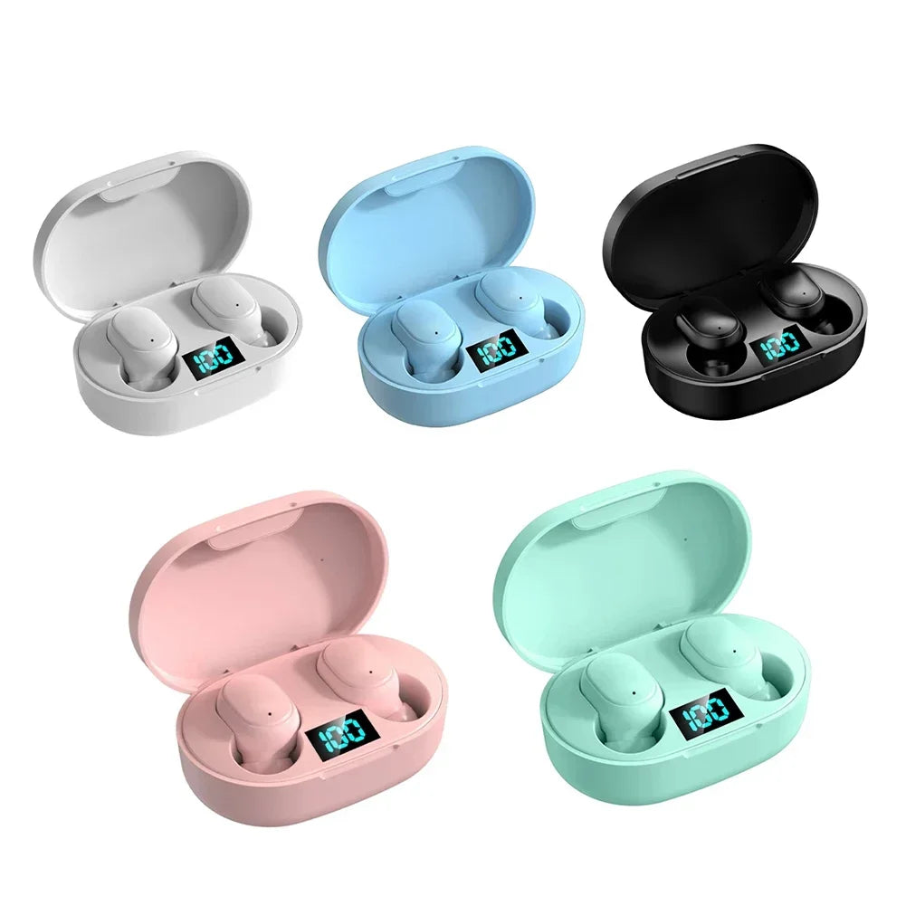 E6S Noise Cancelling Earbuds LED Charging Case