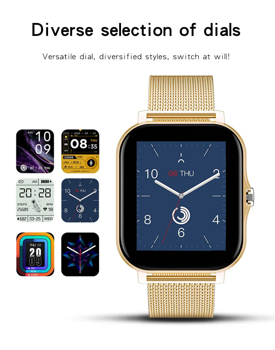 Smart Watch 1.44" – Bluetooth & Magnetic Charge