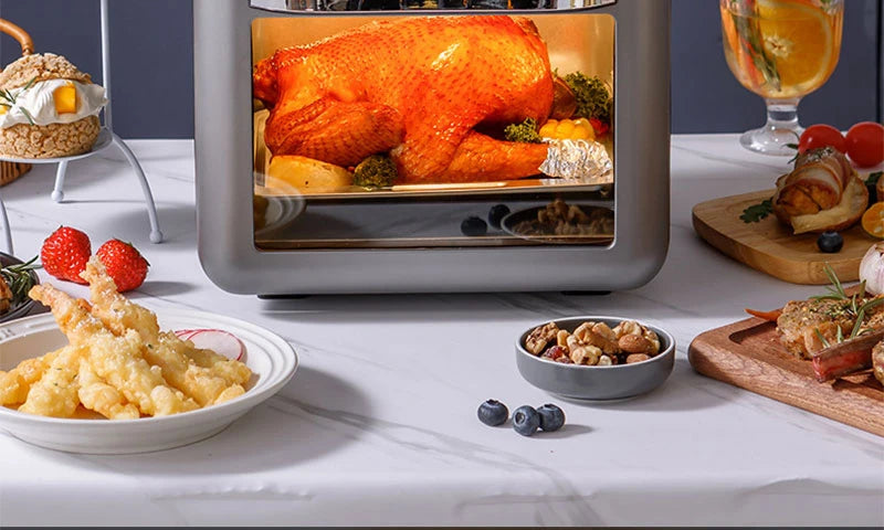 10L Large Capacity Electric Air Fryer with 360° Convection Baking