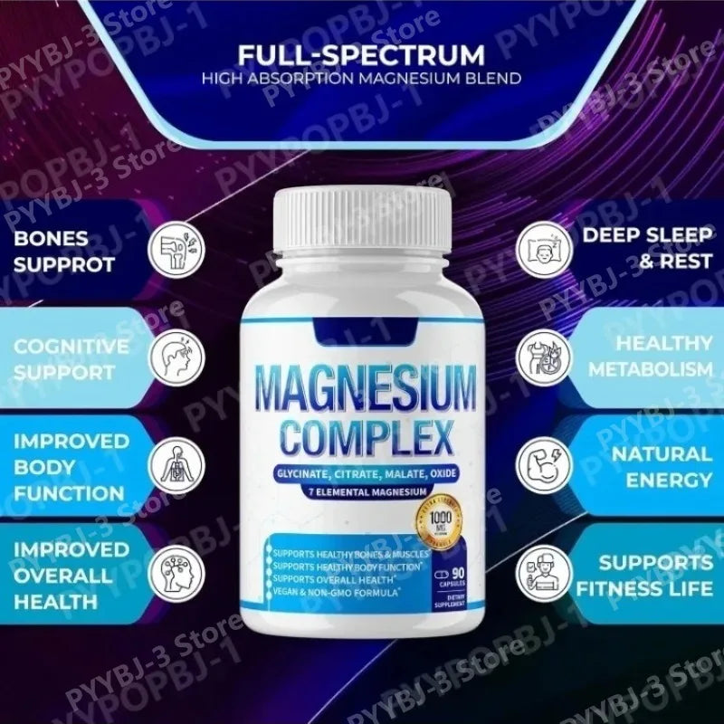 Magnesium 1000mg 7-in-1 Complex – 90 Ct