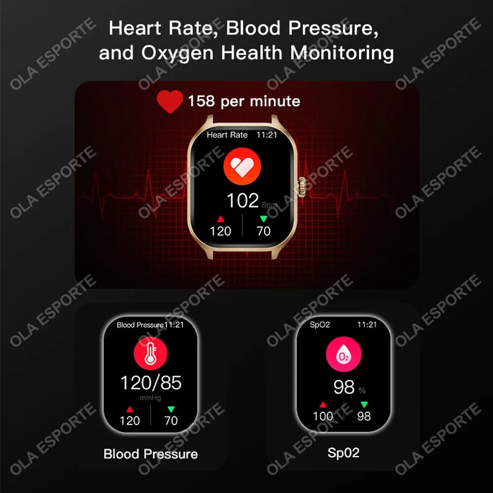 Smart Watch 2.01" HD – Bluetooth Call & Sports