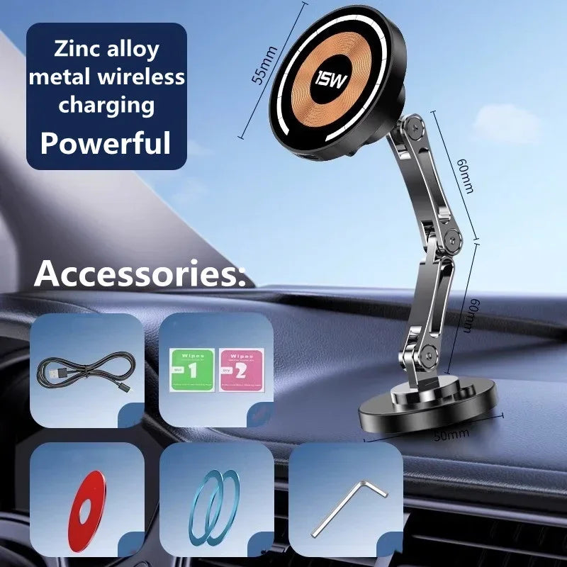 Magnetic Wireless Car Phone Charger Mount
