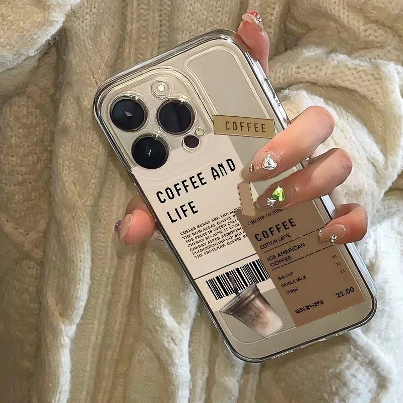 Coffee Print Case – Multi iPhone