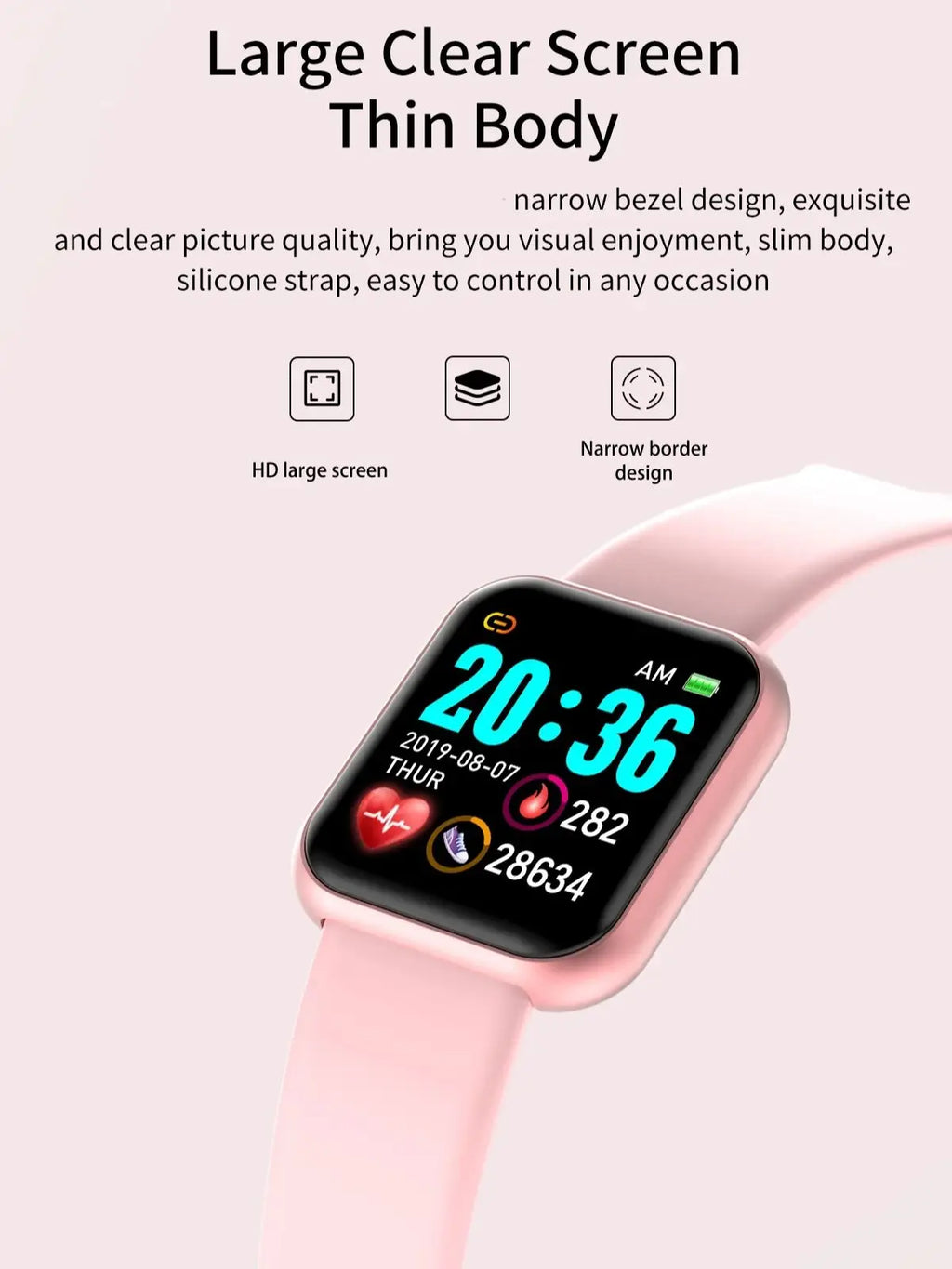 Smart Watch – Bluetooth Fitness & Sleep Monitor