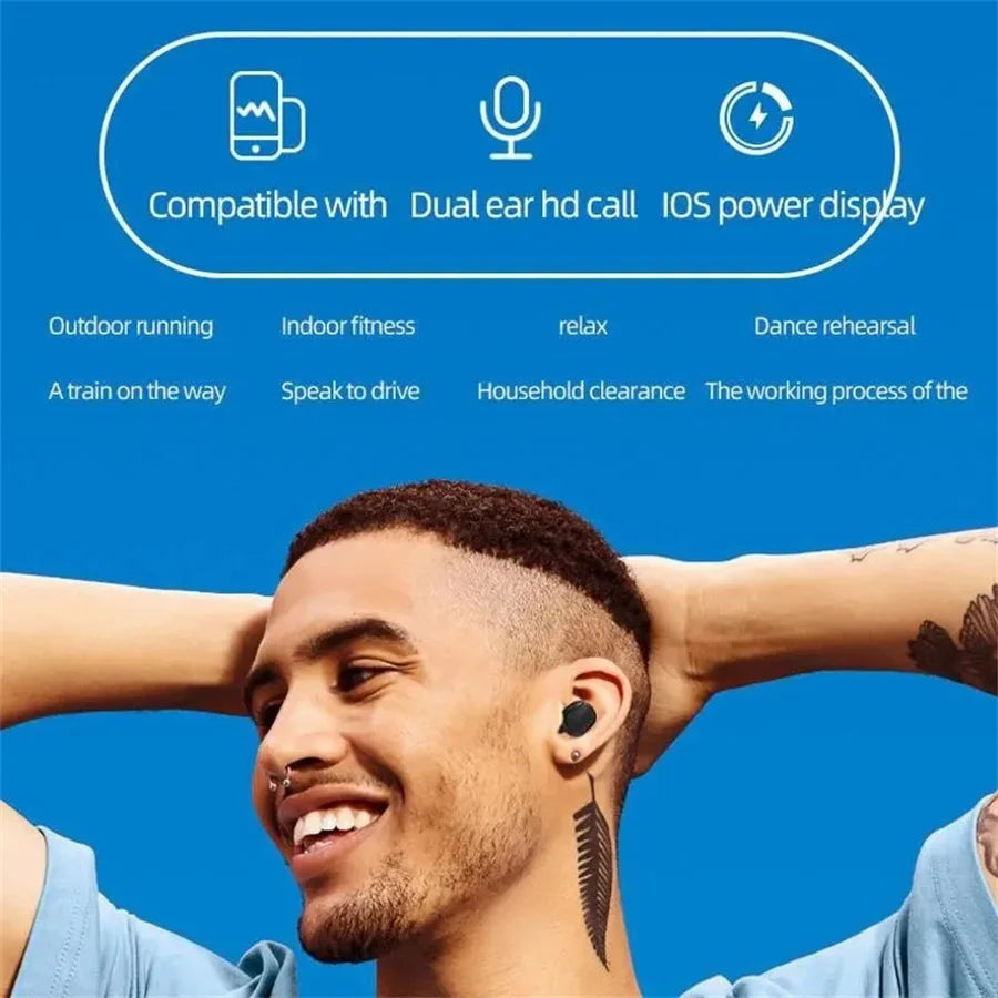 A6S Sport TWS Earbuds LED Display