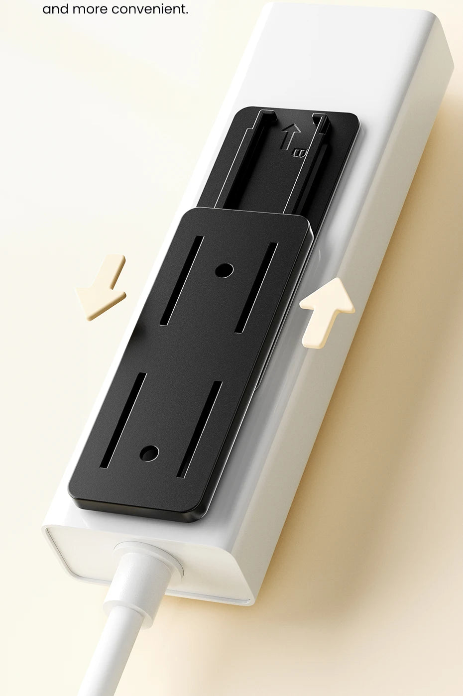 Toocki Power Strip & Cable Organizer Holder (1/2/3 Pcs)