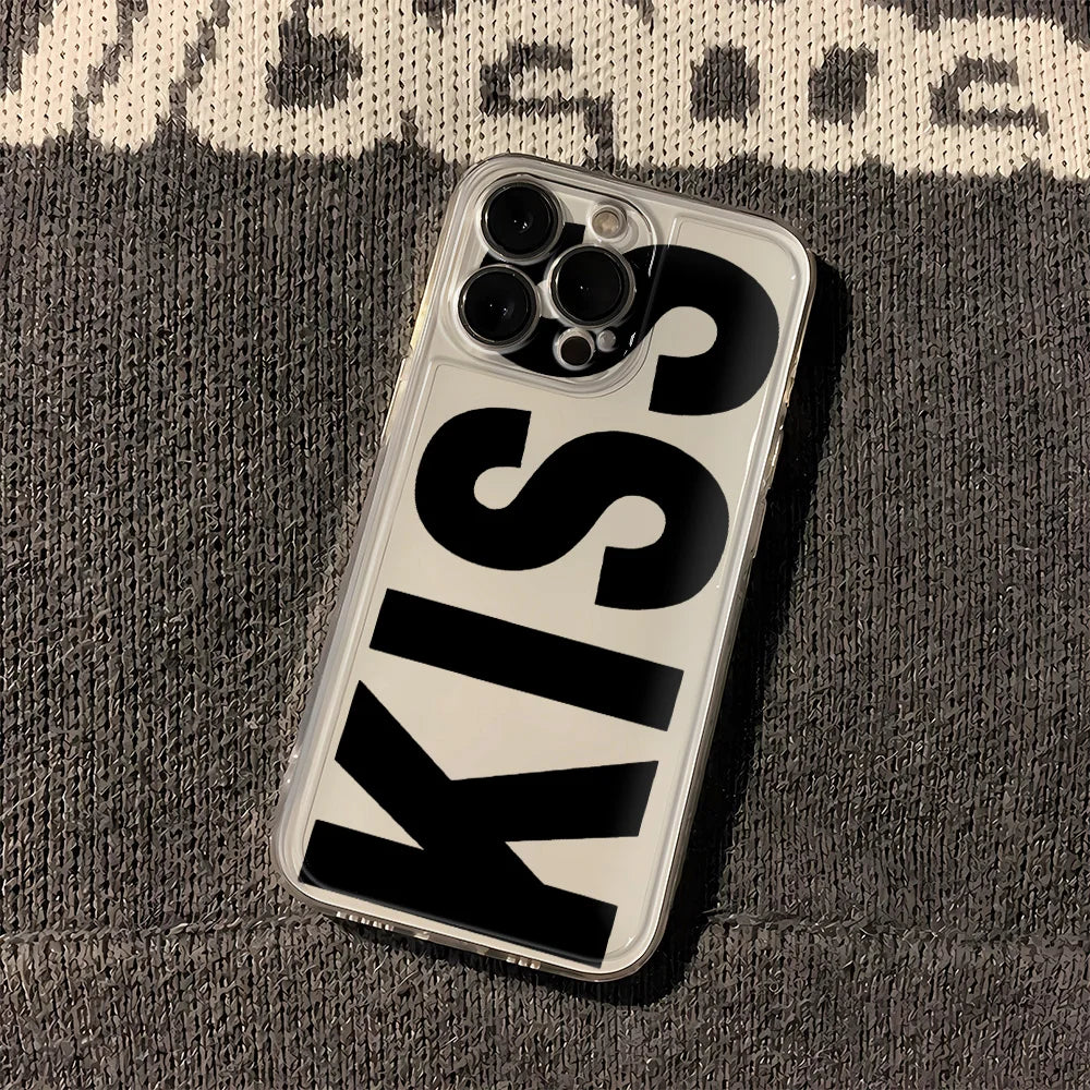 Kiss Print Silicone Case – Multi iPhone