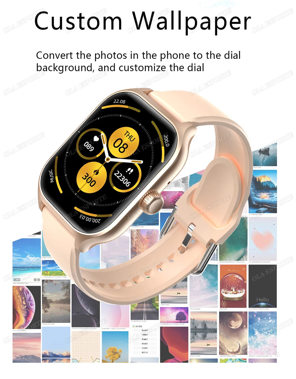 Smart Watch 2.01" HD – Bluetooth Call & Sports