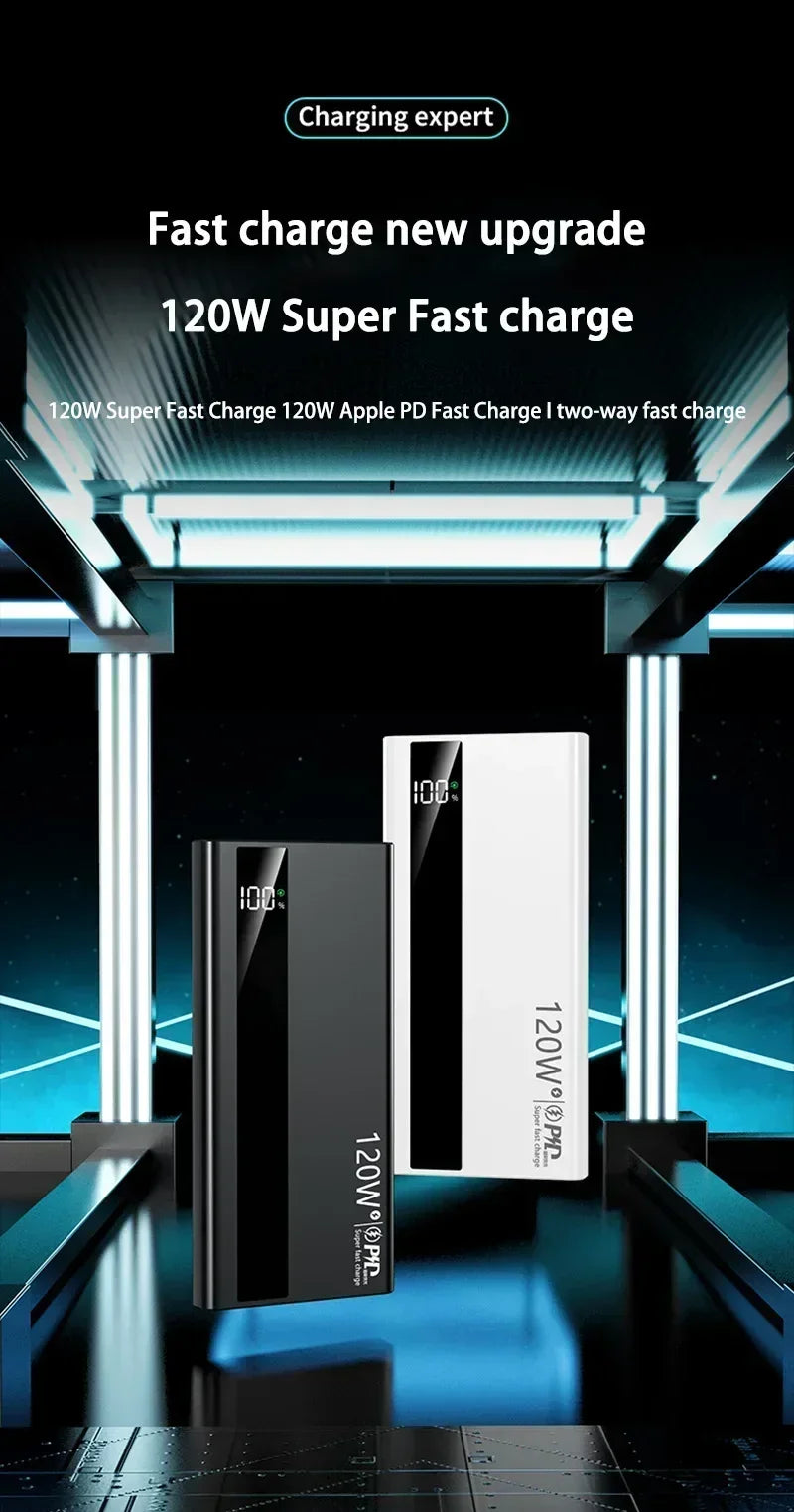 Power Bank 500000mAh 120W Fast Charging