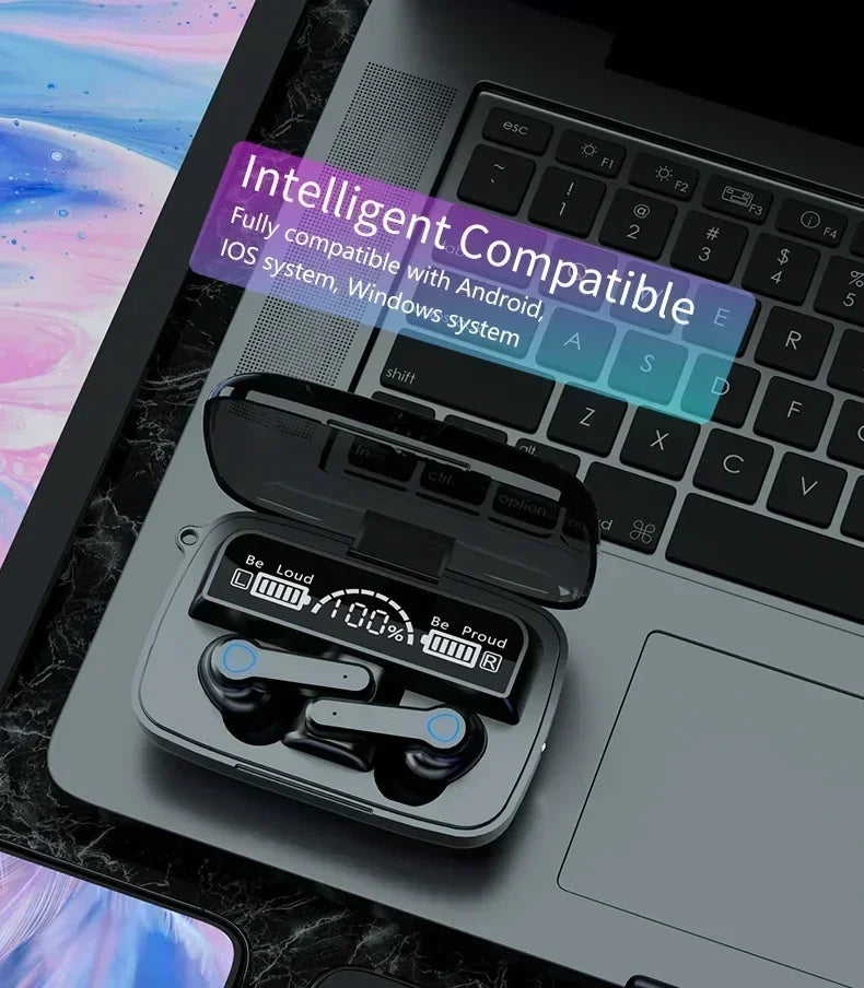 Touch Control TWS Earbuds LED Display Waterproof