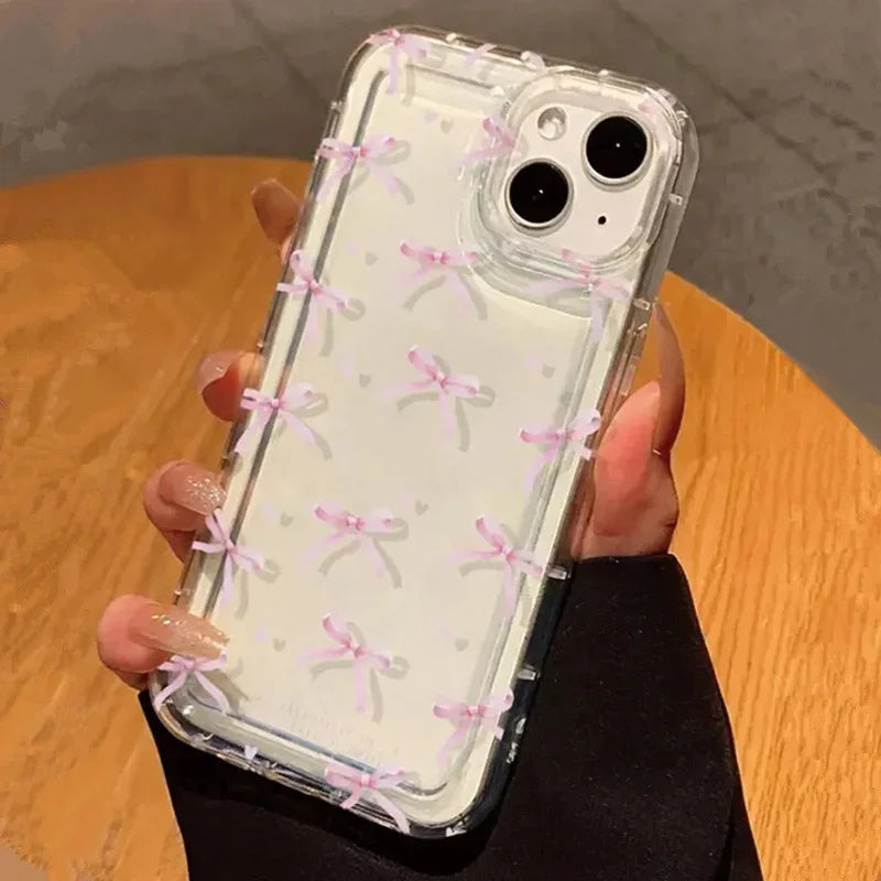 Pink Heart Bow Case – Multi iPhone