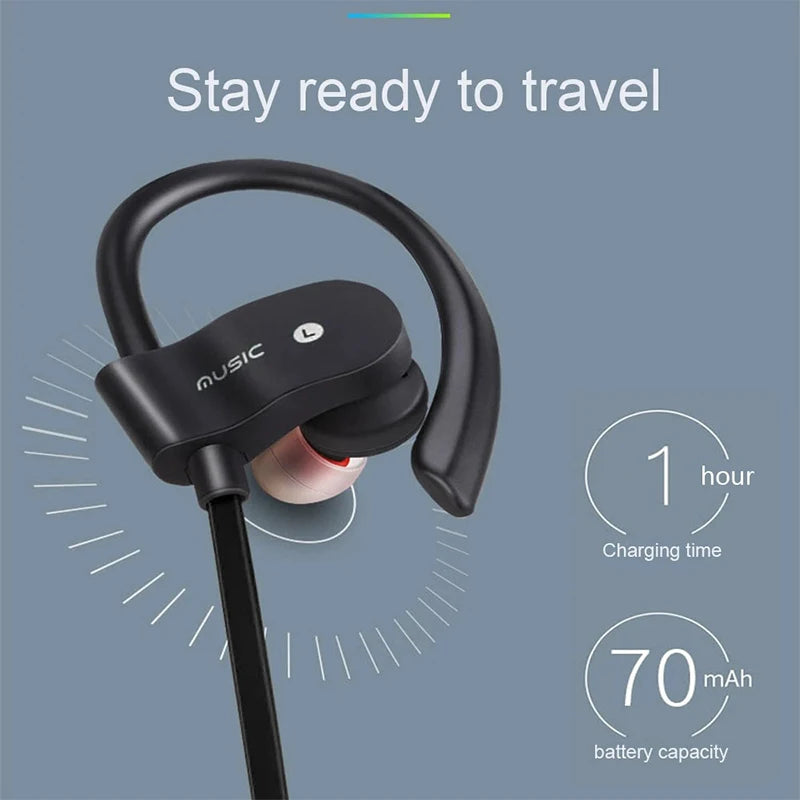 Neckband Bluetooth Earphones Handsfree with Mic