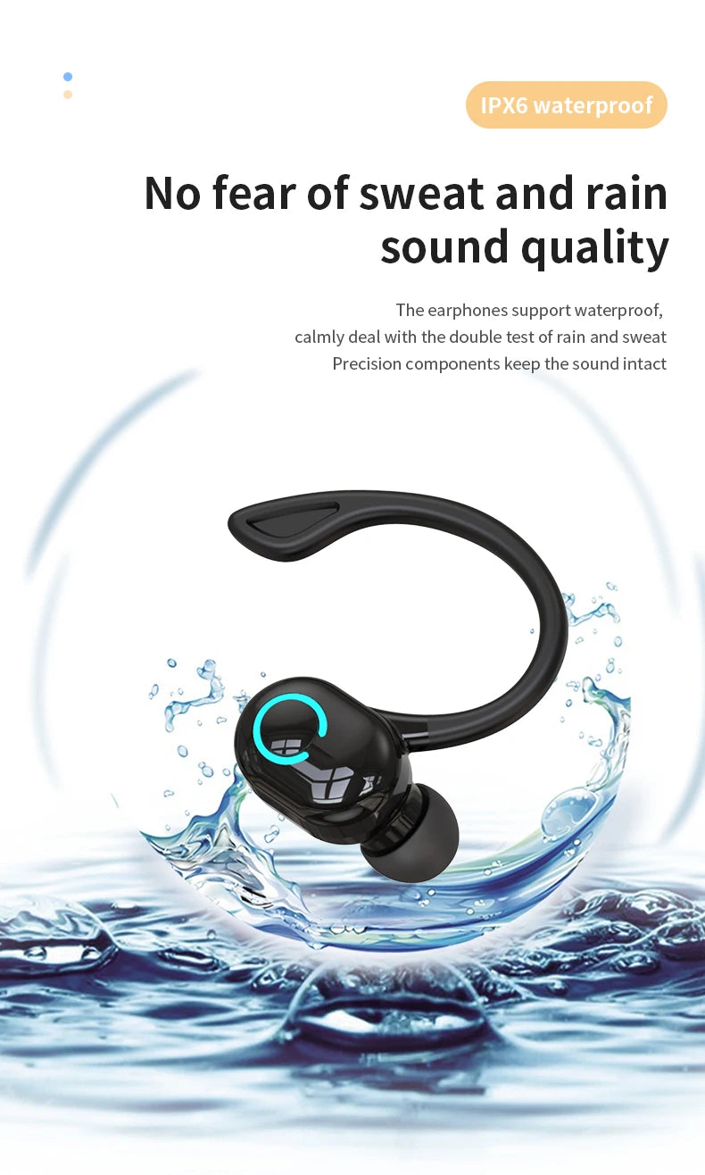 HiFi Bass Waterproof Noise Cancelling Earbuds