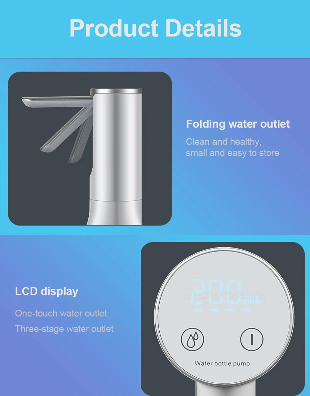 Rechargeable Desktop Water Dispenser Pump