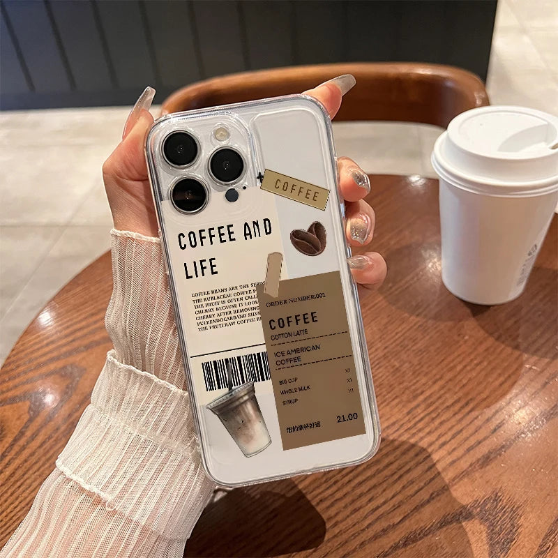 Coffee Print Case – Multi iPhone