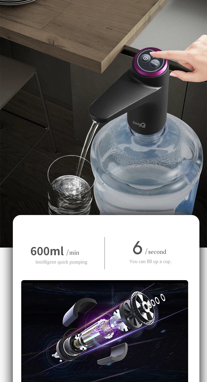 Electric Water Bottle Pump Dispenser